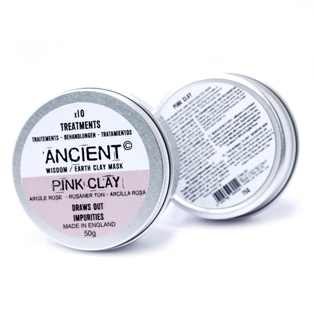 Pink Clay Face Mask - Draws Out Impurities 50g