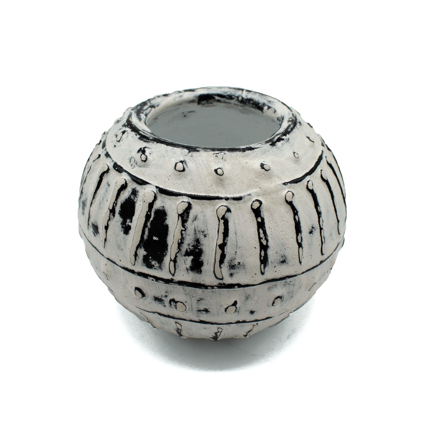 Lombok Greek Bubble Clay Pot Cream Vase
