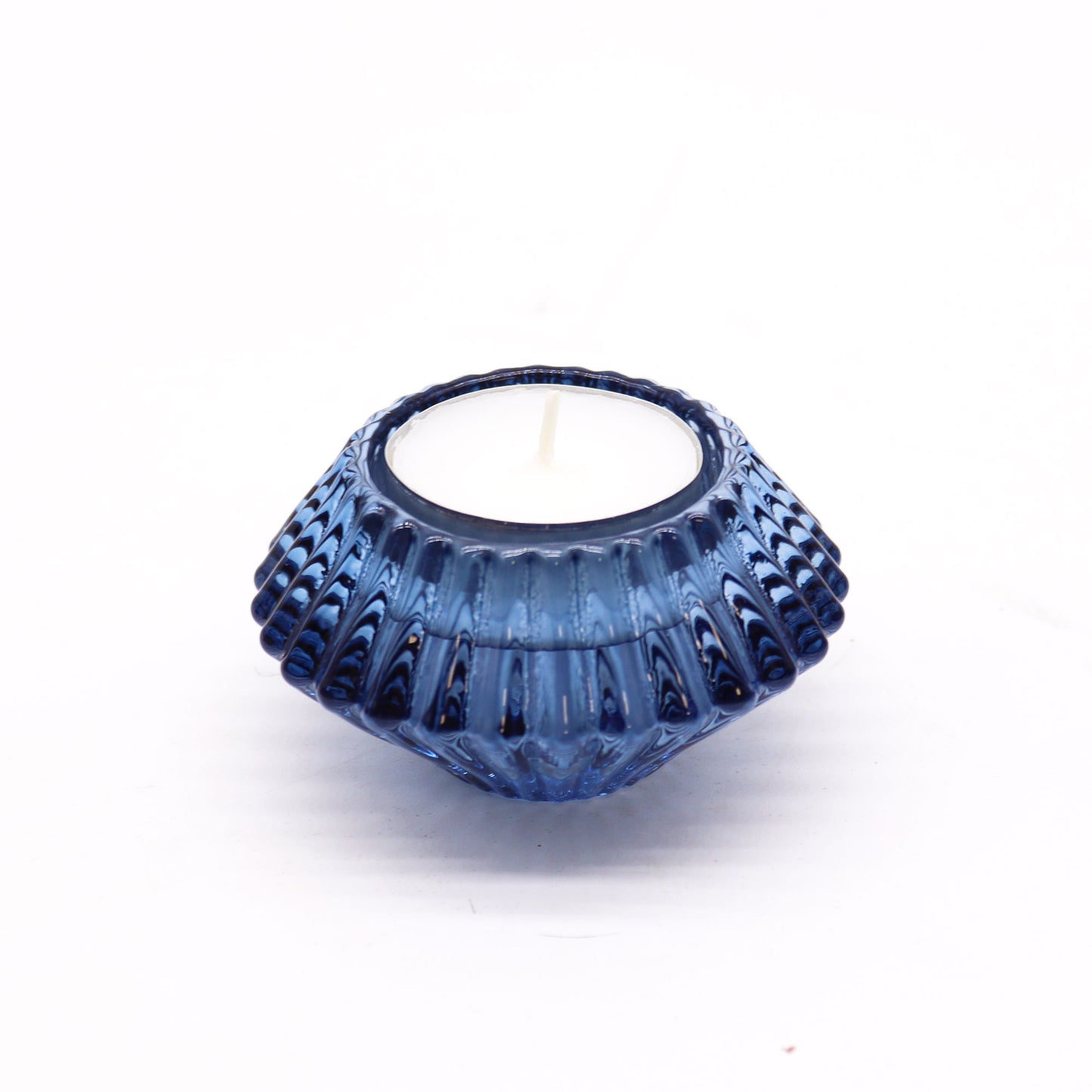 Flip Dinner Candle / Tealight Holder Royal Blue