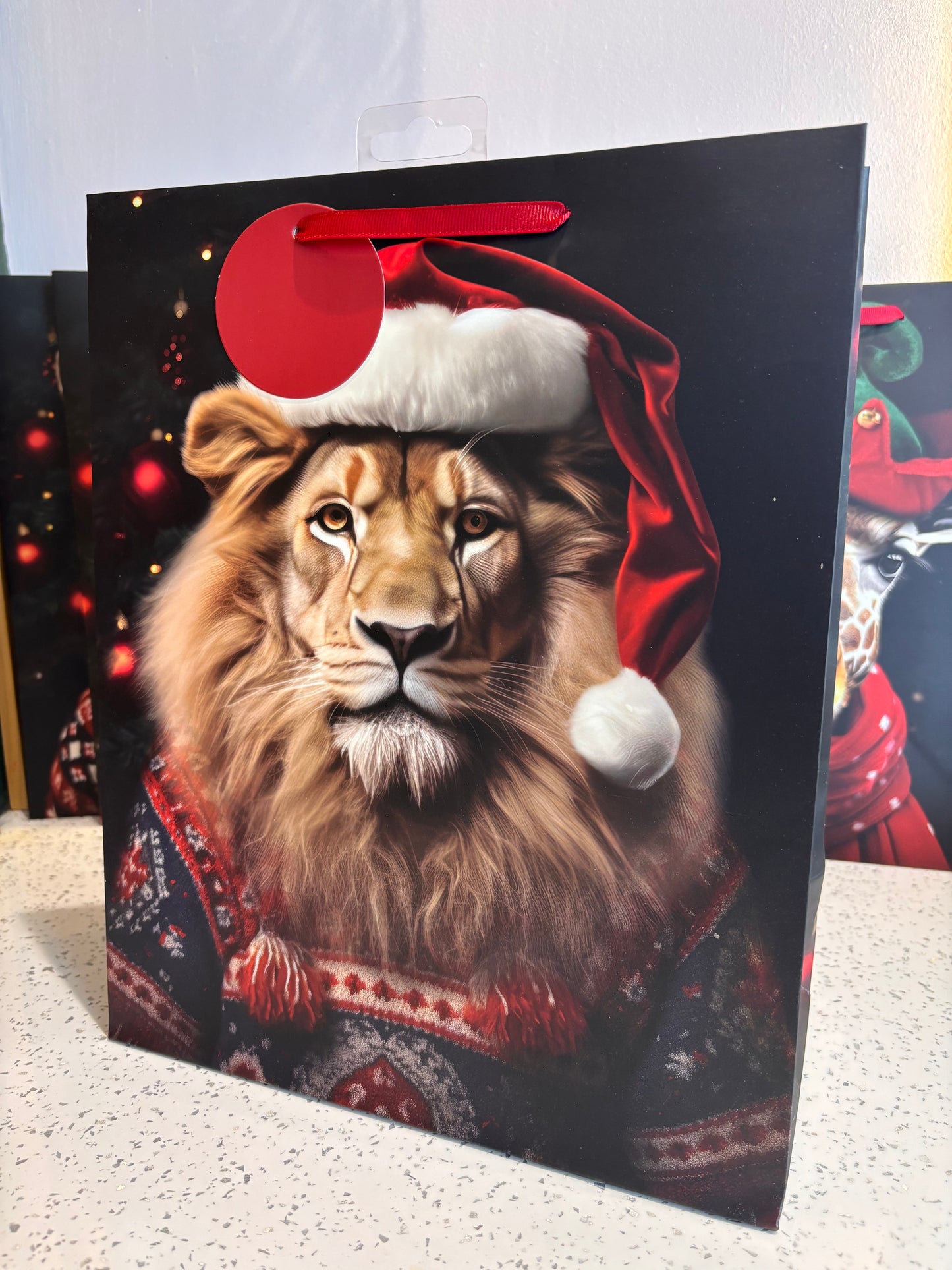 Lion Jungle Christmas Cynocephaly Illustrations Bag 33cm