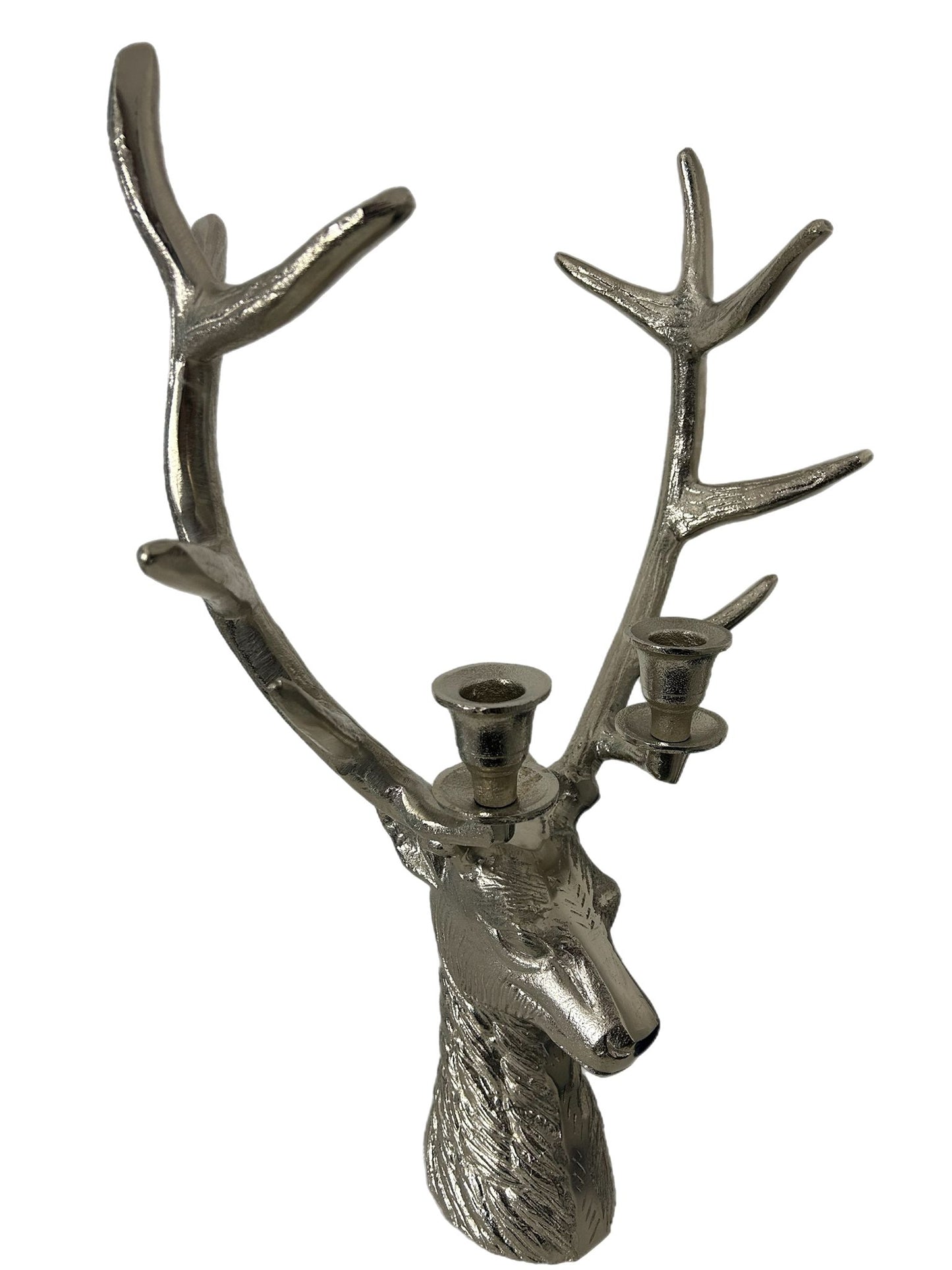 Reindeer Candle Holder Aluminium 50cm