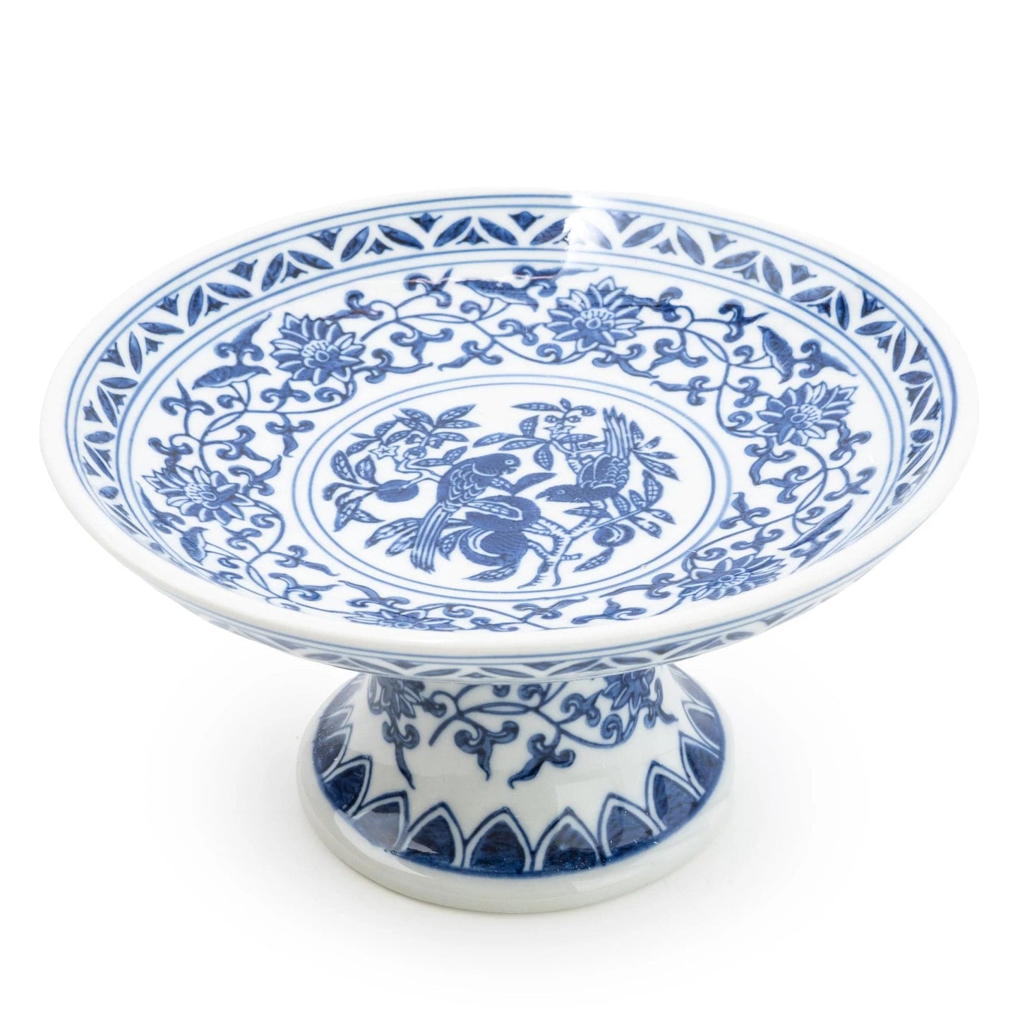 Sumatra Blue & White Cake Stand 20.5cm