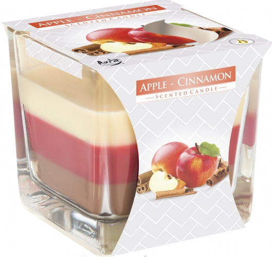 Apple & Cinnamon Scented Rainbow Jar Candle