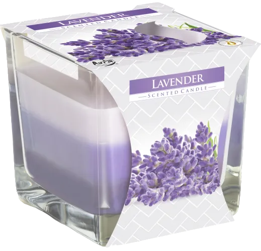 Lavender Flower Scented Rainbow Jar Candle