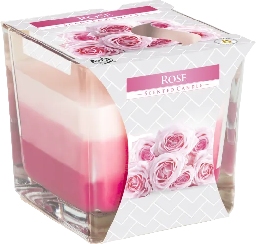 Rose Scented Rainbow Jar Candle