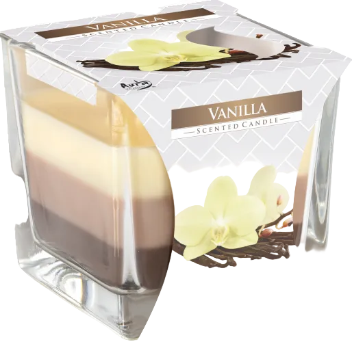 Vanilla Scented Rainbow Jar Candle