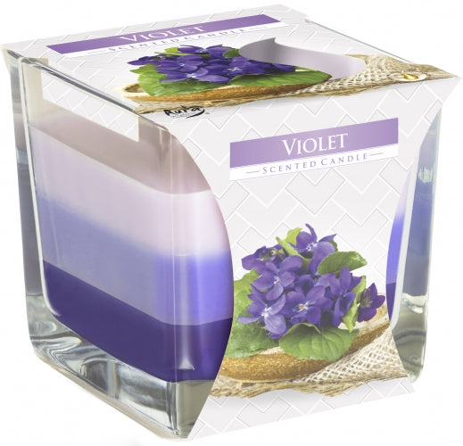 Violet Scented Rainbow Jar Candle