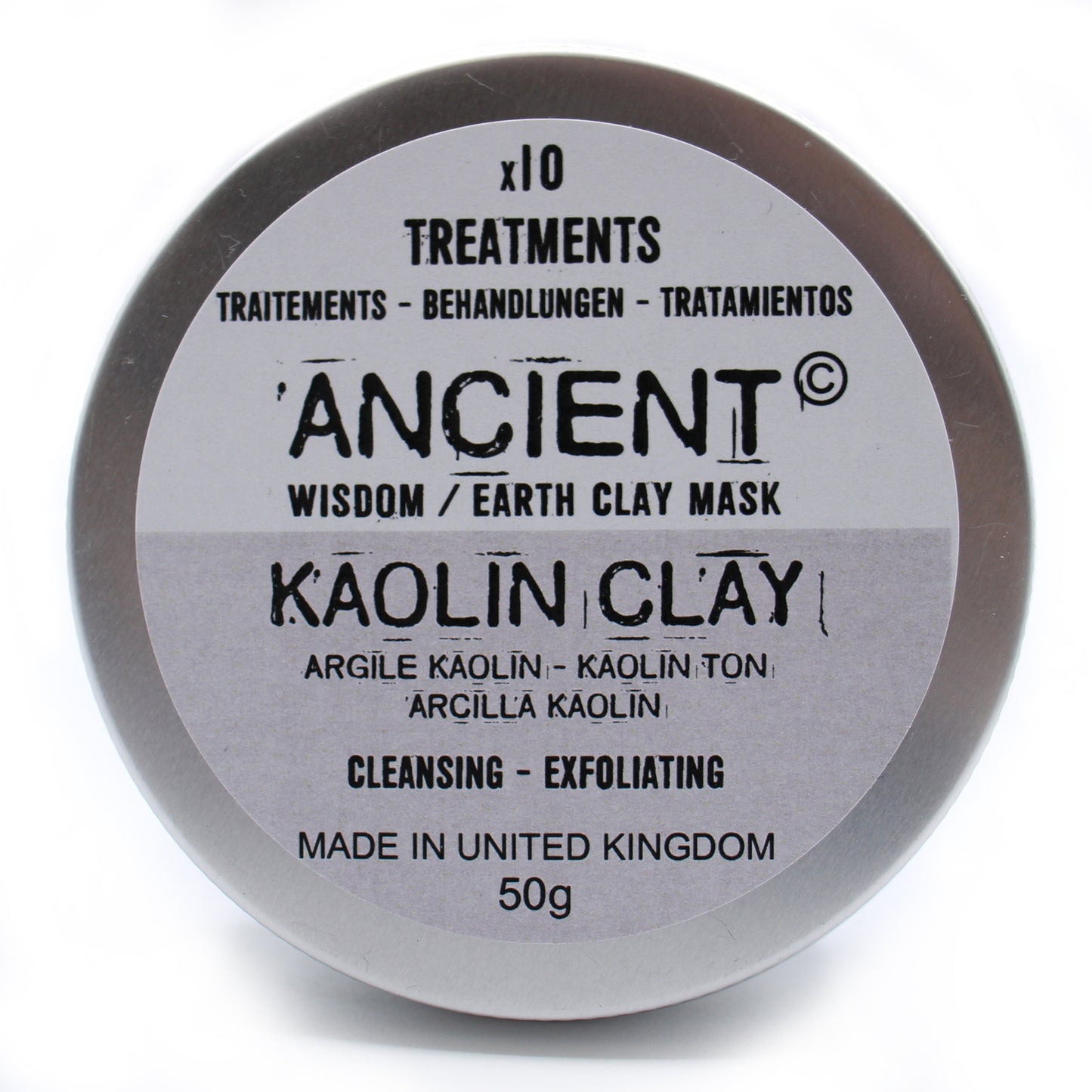 Kaolin Clay Face Mask - Cleansing & Exfoliating 50g