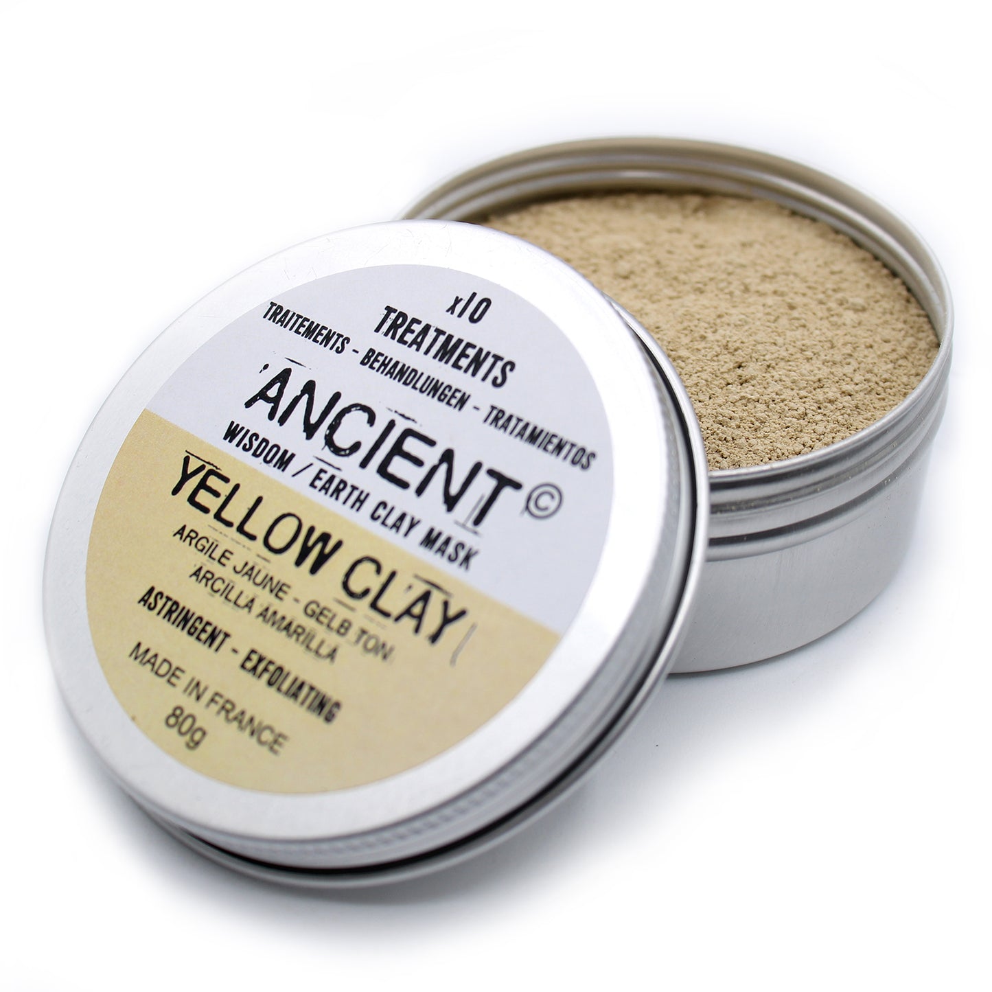Yellow Clay Face Mask - Astrigent & Exfoliating 80g