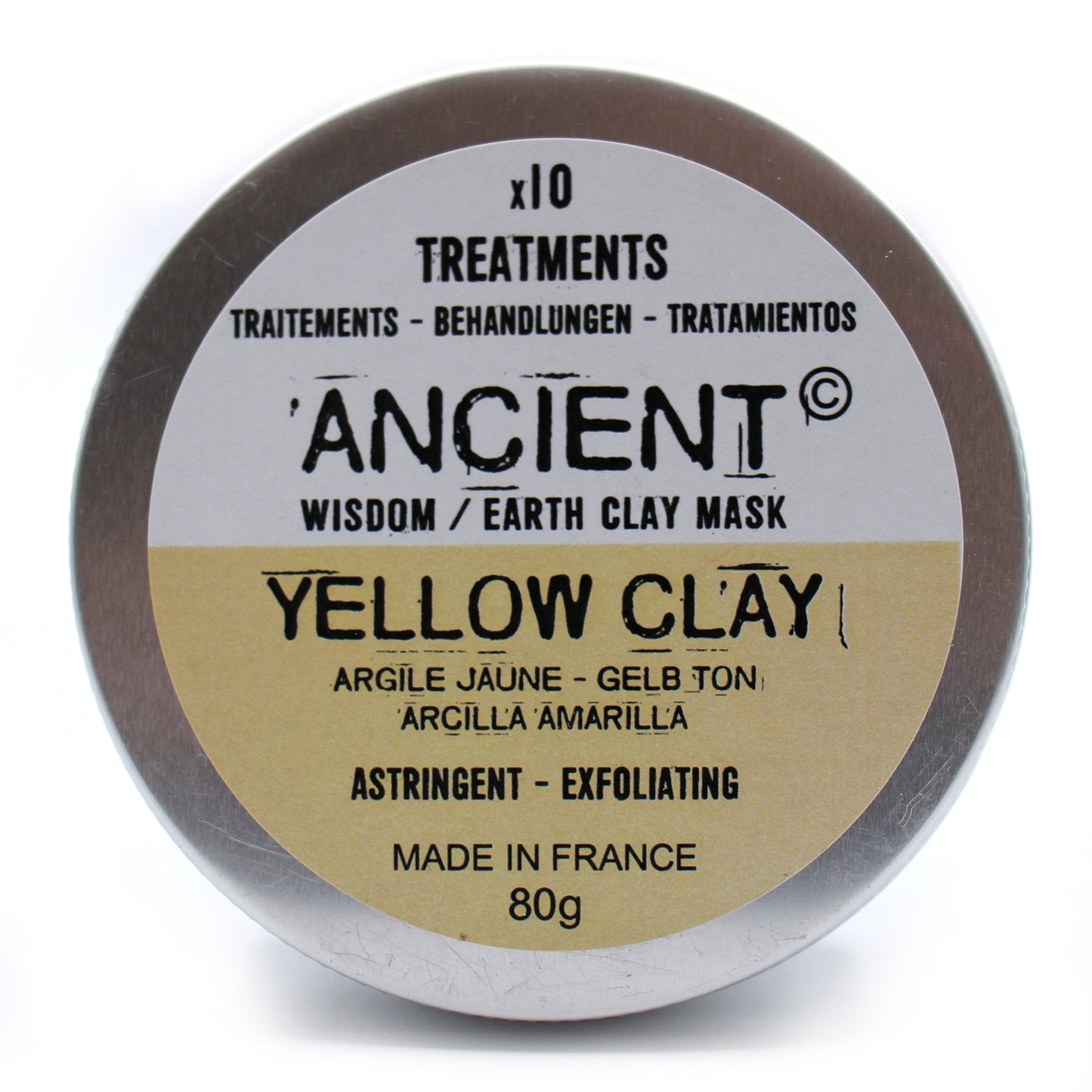 Yellow Clay Face Mask - Astrigent & Exfoliating 80g