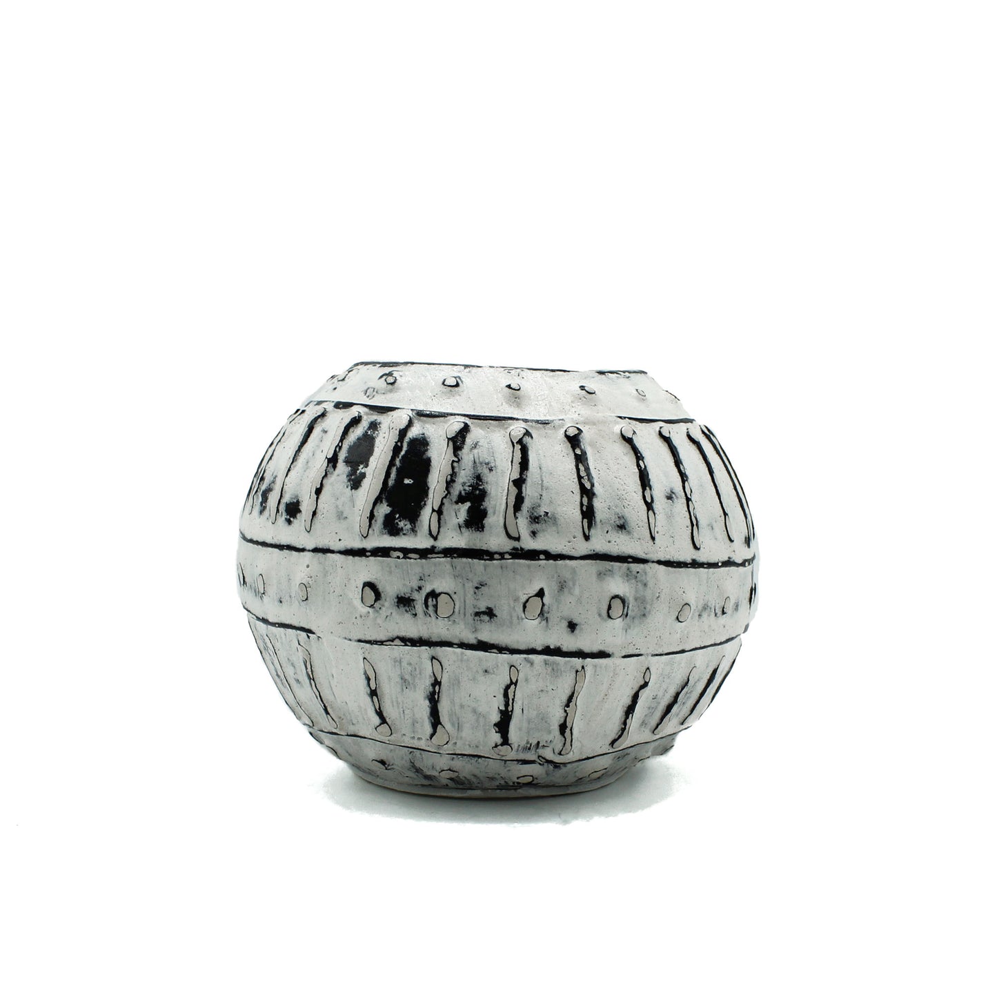 Lombok Greek Bubble Clay Pot Cream Vase