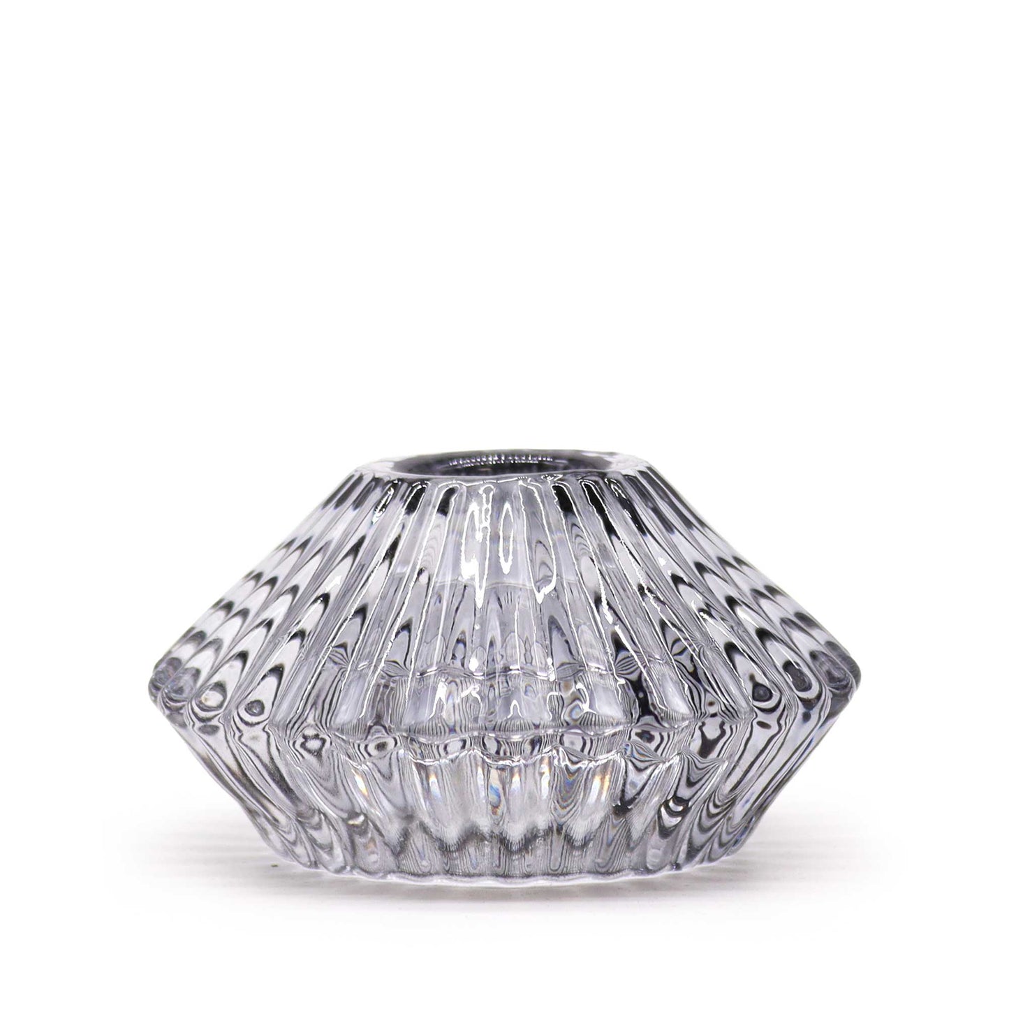 Flip Dinner Candle / Tealight Holder Smoke Grey