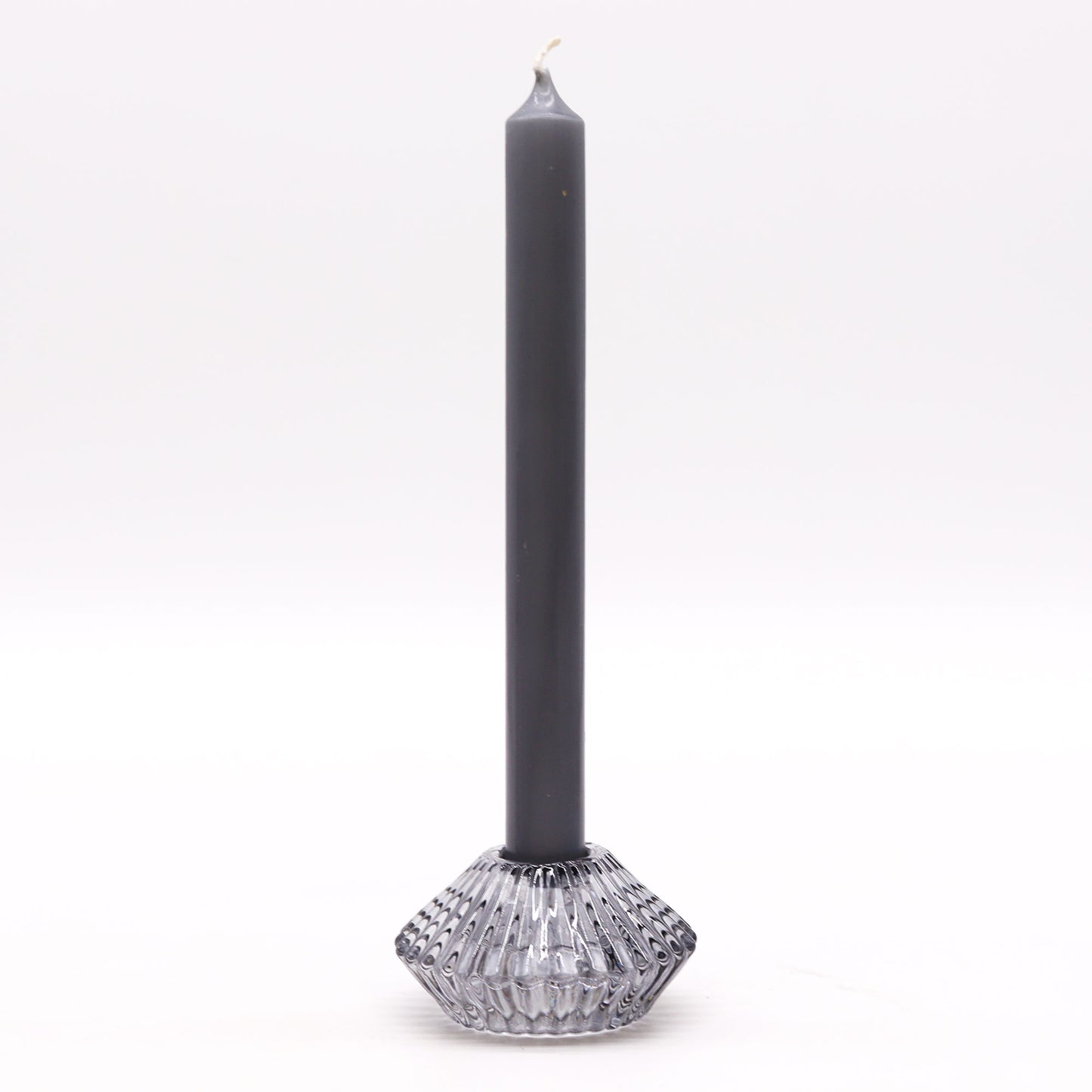 Flip Dinner Candle / Tealight Holder Smoke Grey