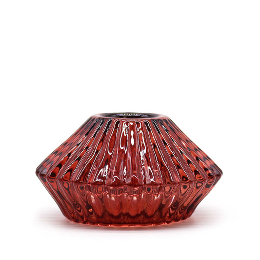 Flip Dinner Candle / Tealight Holder Ruby Red