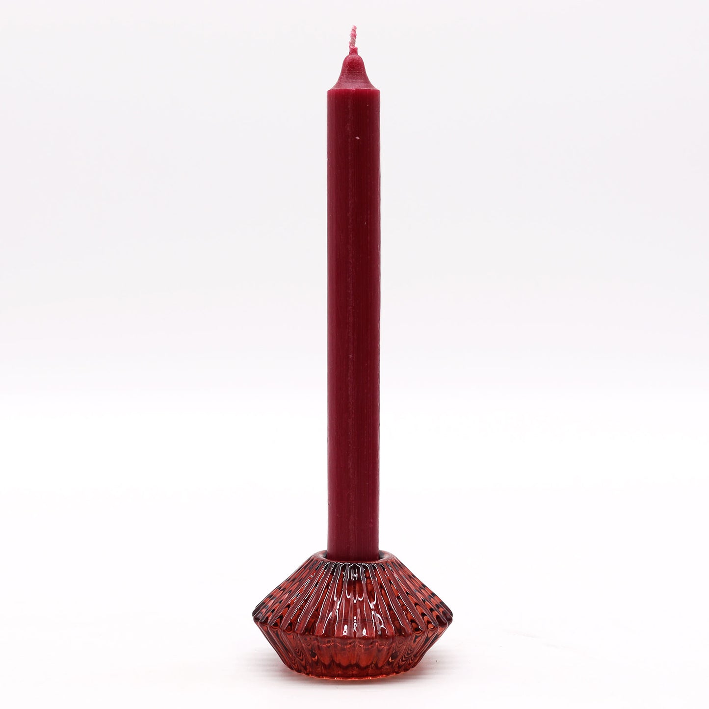 Flip Dinner Candle / Tealight Holder Ruby Red