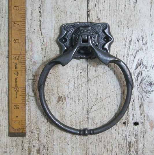 Towel Ring Balmoral Cast Antique Iron 180mm