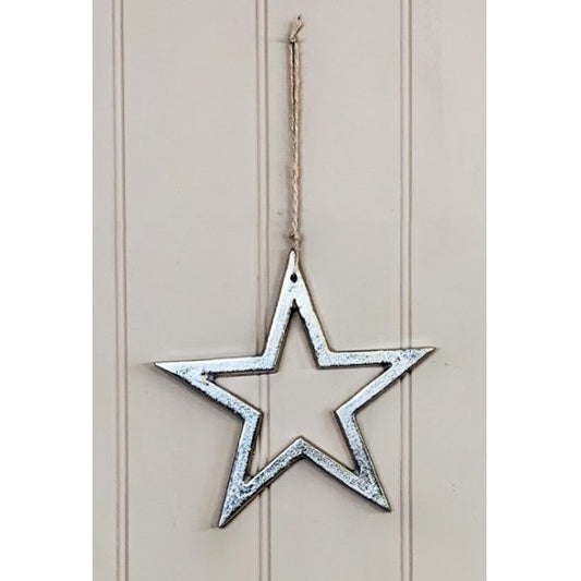 Large Hanging Star Aluminium 30cm