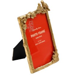 Gold Love Birds Frame