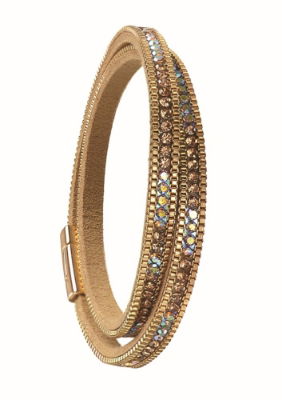 Gold Irid Sparkle Double Bracelet
