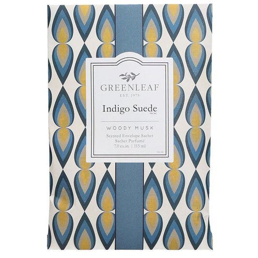 Greenleaf Indigo Suede Large Scented Sachet