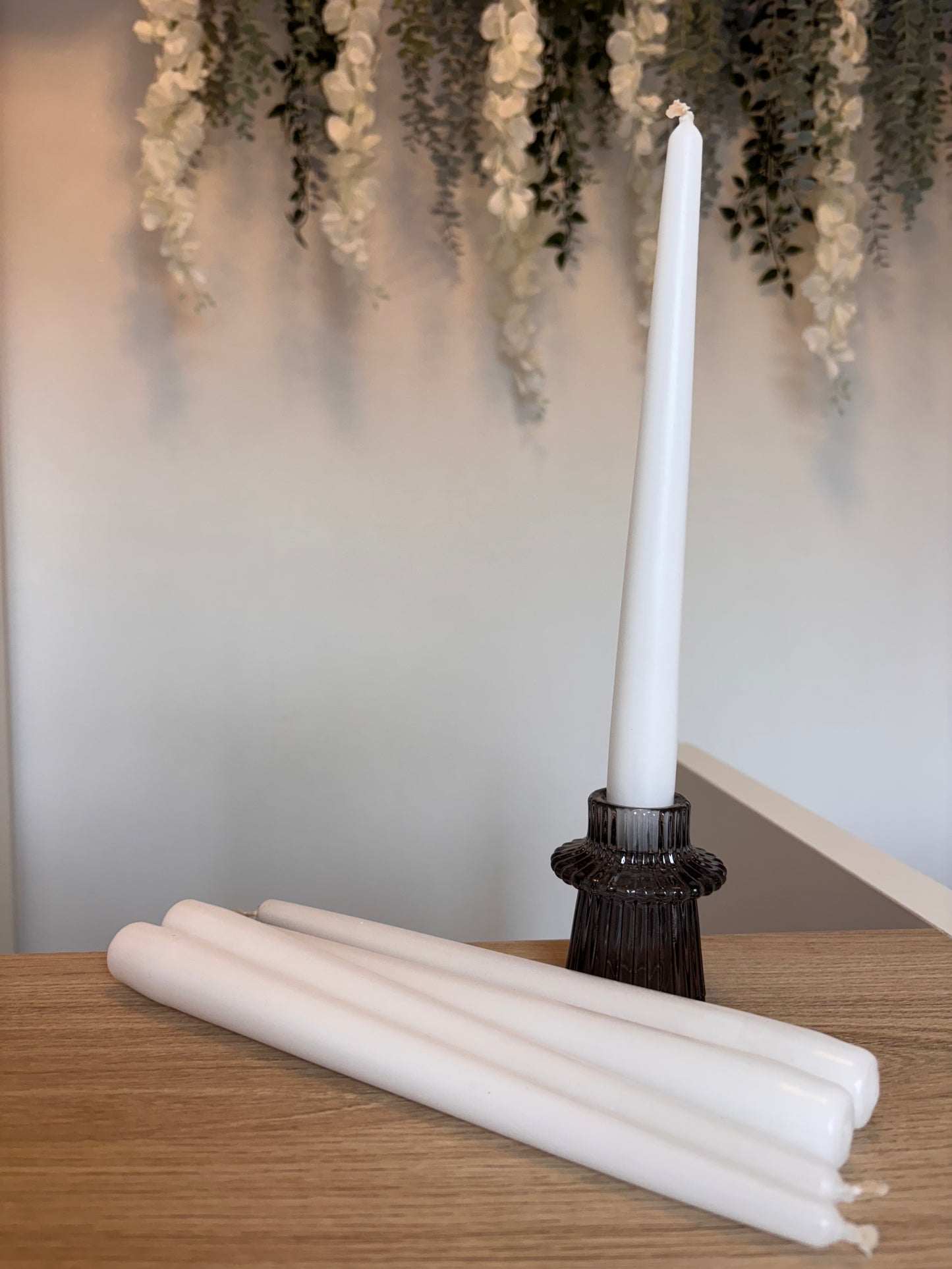 White Taper Candle