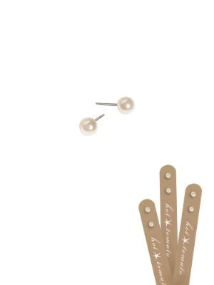 Mini Natural Pearl Stud