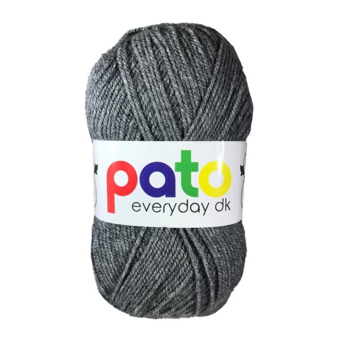 Dark Grey Pato Everyday DK Yarn 100g