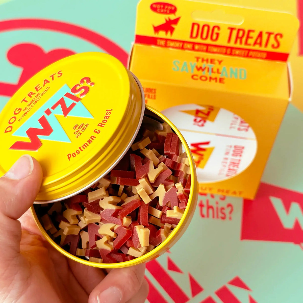 W'Zis Postman & Roast Gift Box Tin & 2 Refills
