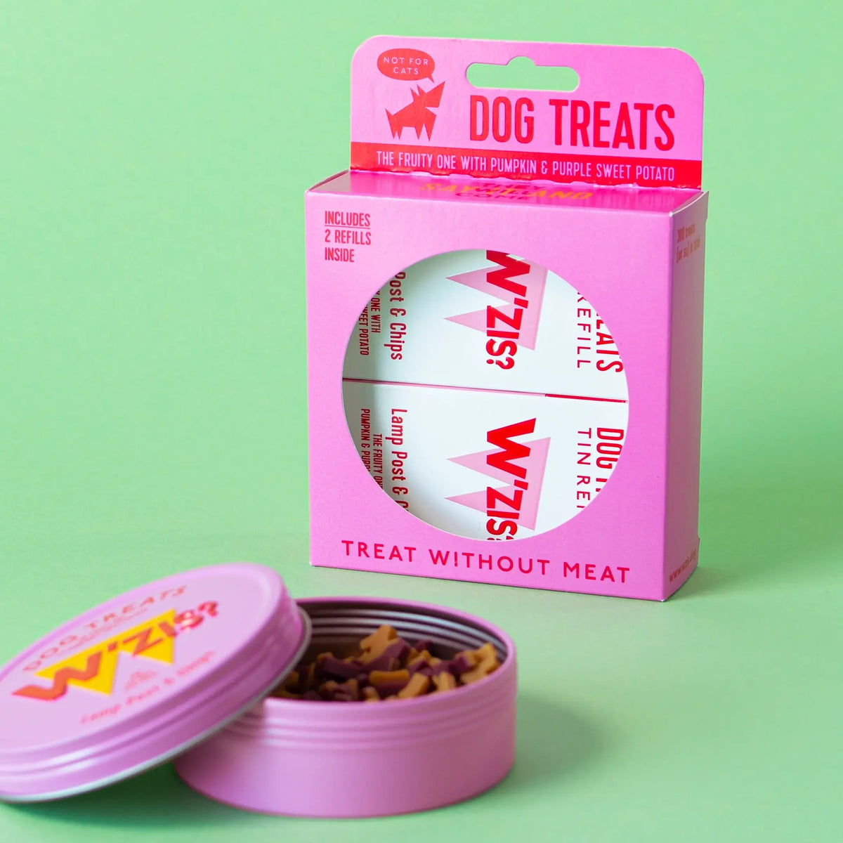 W'Zis Lamp Post & Chips Gift Box Tin & 2 Refills