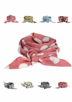 Rose & White Get Spotted Wristie/Hair/Neck Tie
