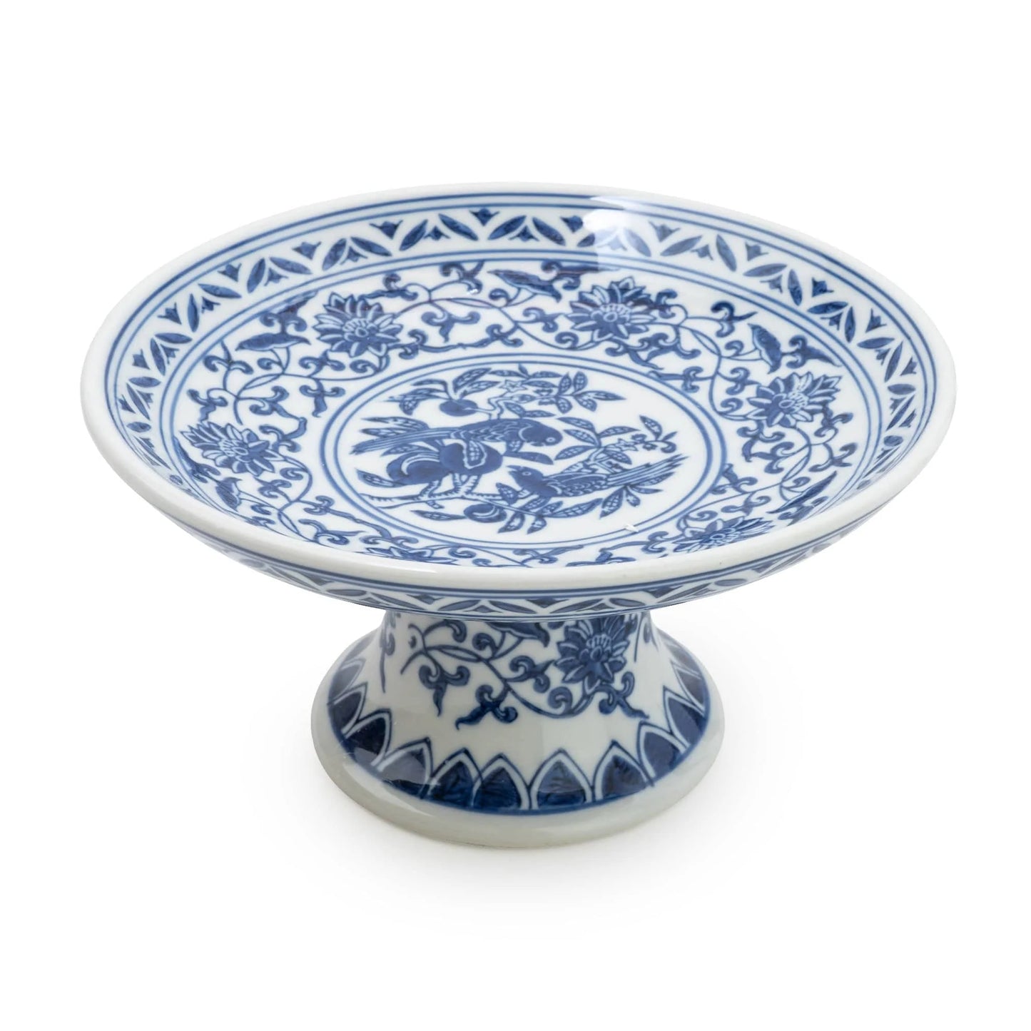 Sumatra Blue & White Cake Stand 20.5cm