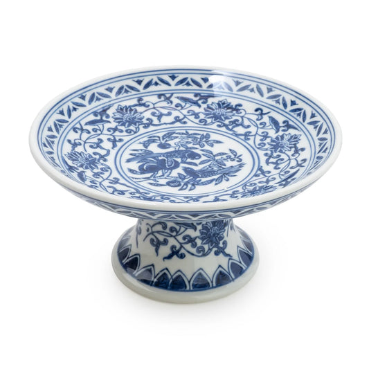 Sumatra Blue & White Cake Stand 20.5cm