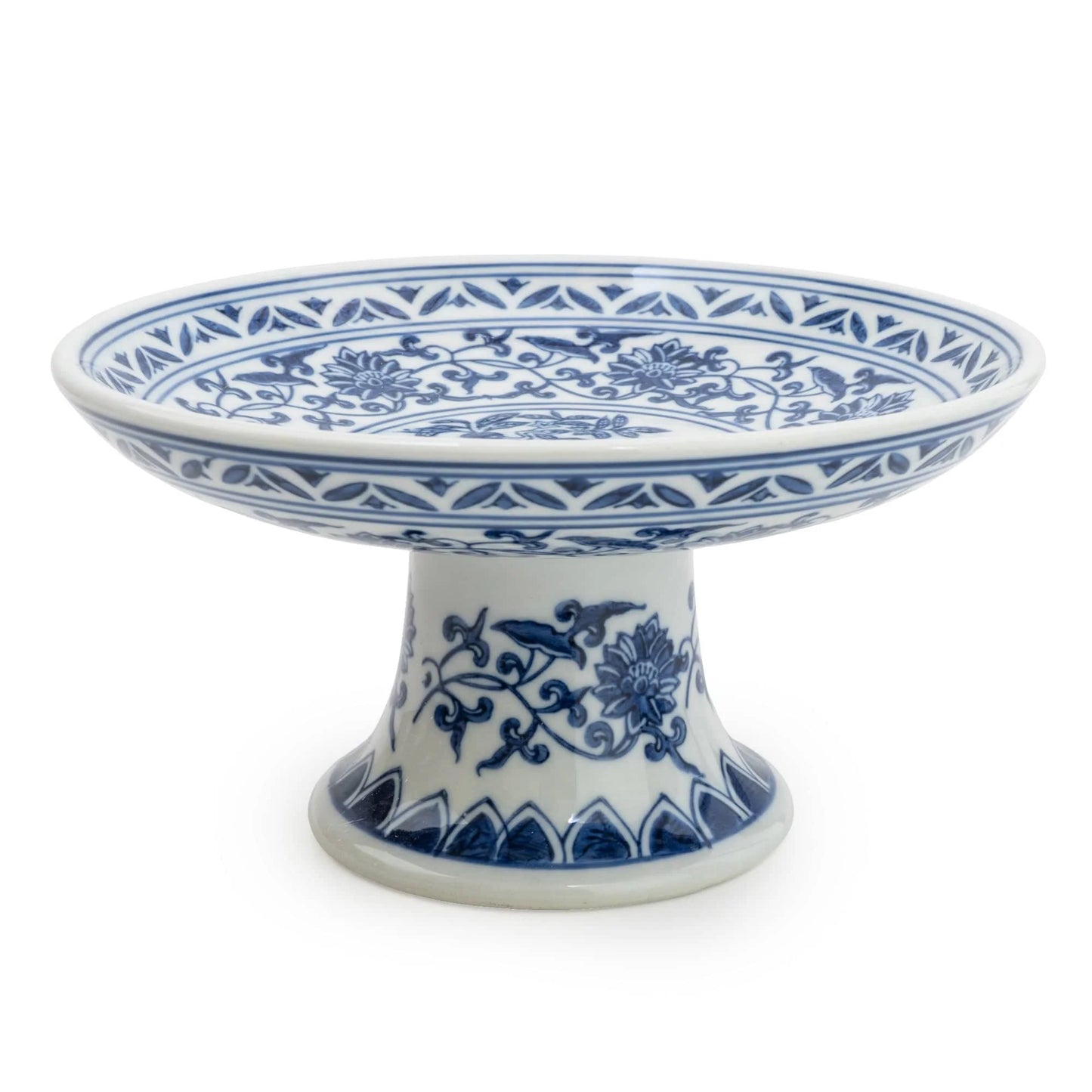 Sumatra Blue & White Cake Stand 20.5cm