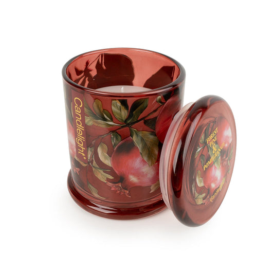Forest Pine & Pomegranate Glass Jar Candle