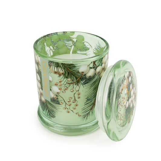 Winter Fir & Mistletoe Glass Jar Candle