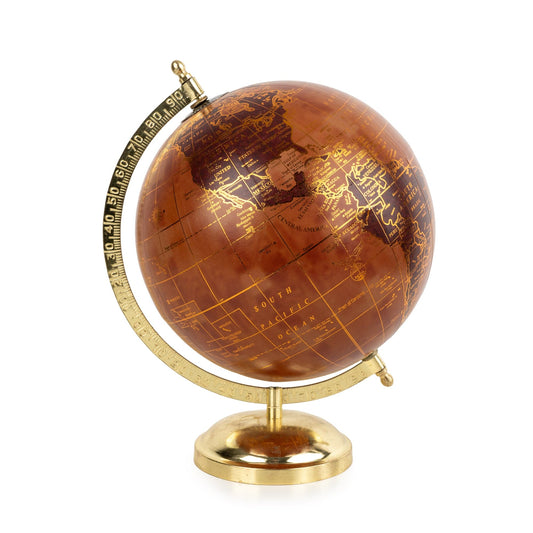 Globe - Terracotta & Gold