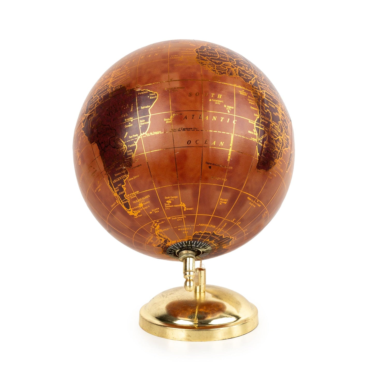 Globe - Terracotta & Gold